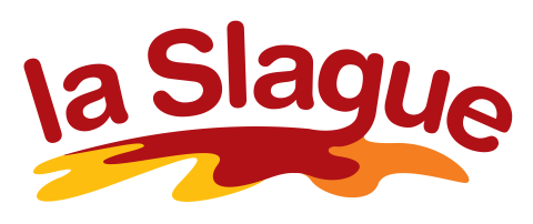La Slague est écrit en rouge