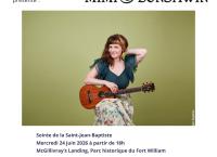 Image promotionnelle pour le concert de Mimi O'Bonsawin à Thunder Bay pour la St-Jean-Baptiste 2026